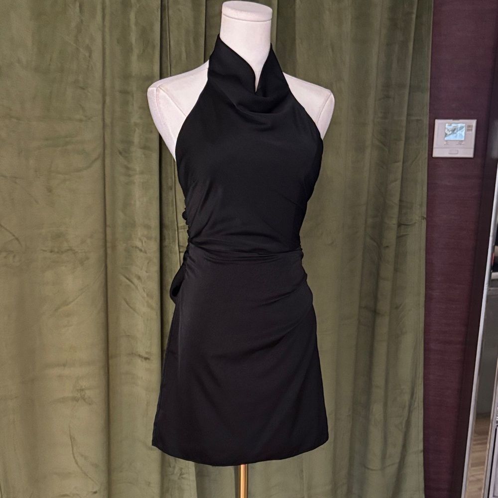Etiquette halter neck mini dress, S